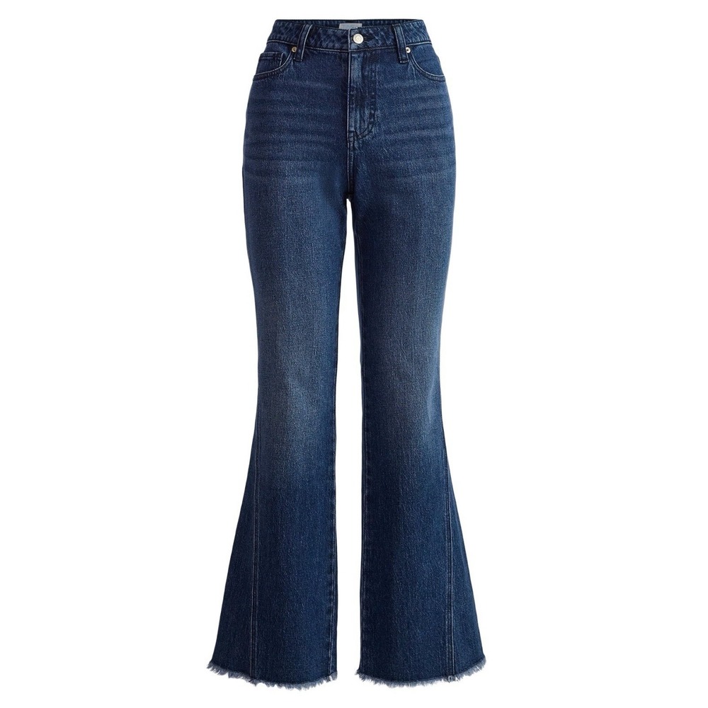 Time and Tru Womens Size 18 High Rise Flare Jeans Side‎ Seam Detail Dark Wash